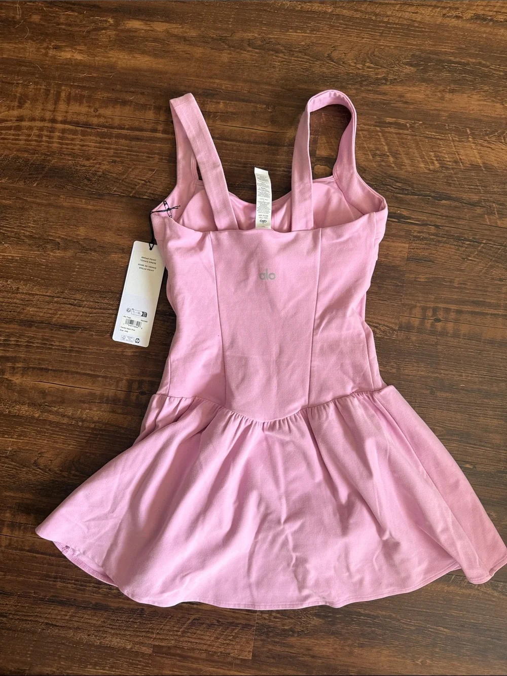 Alo Break Point Tennis Dress- Candy Heart Pink